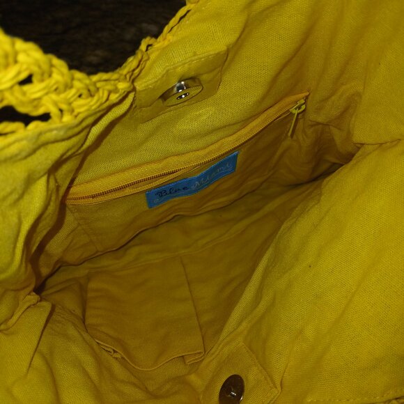 Blue Miami Button Shoulder Bag - Picture 4 of 5